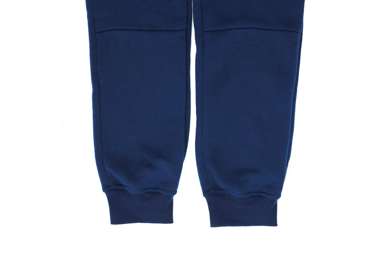 Mens Skinny Track Pants Joggers Trousers Gym Casual Sweat Cuffed Slim Trackies Fleece - Navy - S