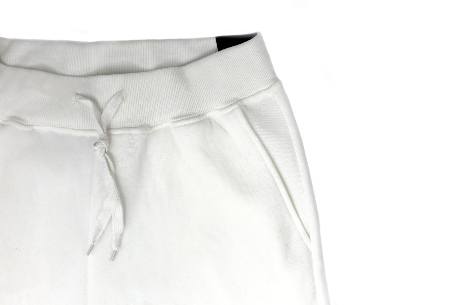 Mens Skinny Track Pants Joggers Trousers Gym Casual Sweat Cuffed Slim Trackies Fleece - White - 3XL