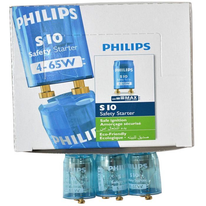 Lighting Accessories: Philips S10 Safety Starters for Fluorescent Lamps Lights - 2 Boxes of 25