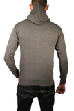 Adult Mens 100% Cotton Fleece Hoodie Jumper Pullover Sweater Warm Sweatshirt - Charcoal Grey - L