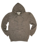 Adult Mens 100% Cotton Fleece Hoodie Jumper Pullover Sweater Warm Sweatshirt - Charcoal Grey - M