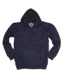 Mens Hoodie 100% Cotton Fleece Pullover Sweatshirt Warm Jumper - Navy - XL