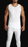 Men's Underwear & Socks: Mens THERMAL Merino Wool Blend Singlet Top Sleeveless Warm Underwear - Natural - Large