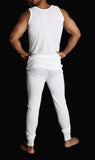 Men's Underwear & Socks: Mens THERMAL Merino Wool Blend Singlet Top Sleeveless Warm Underwear - Natural - X-Large