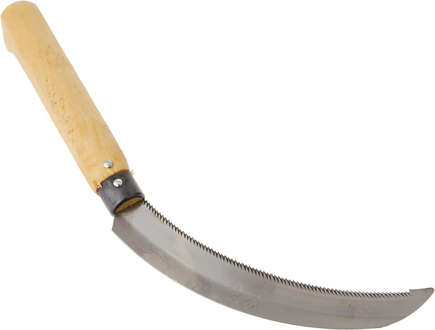 Gardening Tools: Quality 36cm Sickle Farming Reaping Hook Gardening Grass Wooden Handle Scythe