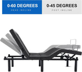 Beds & Bed Frames: S*MAX Queen Adjustable Zero Gravity Bed Frame with Dual Motors Wireless Remote & USB Ports