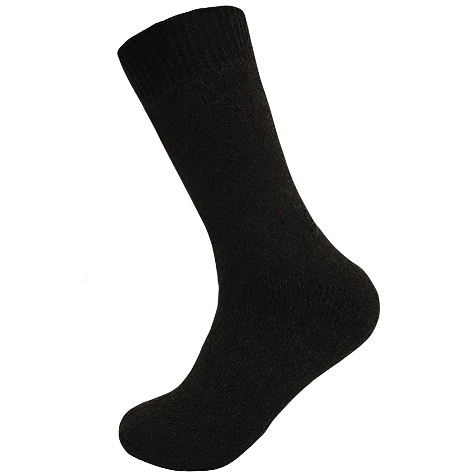 Men's Underwear & Socks: Merino Wool Mens Loose Top Thermal Socks Diabetic Comfort Circulation - 1 Pair - Black - 7-11