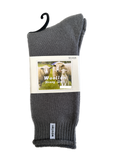 1 Pair Premium Mens Wool Heavy Duty Thick Work Socks Cushion Woolen - Grey - 7-11