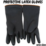 Work Safety Protective Equipment: Latex Gloves Rubber PPE Industrial Anti Chemical Acid Heavy Duty Work