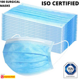 100x Disposable SURGICAL MASKS Face Guard Dust Mouth 3 Ply Air Purifying