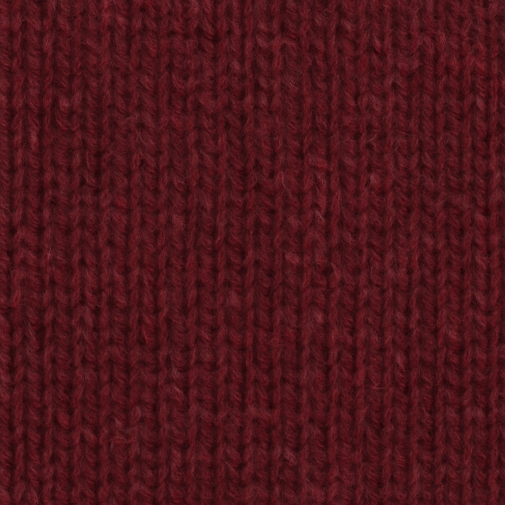 100% SHETLAND RAGG WOOL CREW Round Neck Knit JUMPER Pullover Mens Sweater Knitted - Burgundy - L