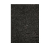 100% SHETLAND RAGG WOOL Half Zip Up Knit JUMPER Pullover Mens Sweater Knitted - Plain Black - XL