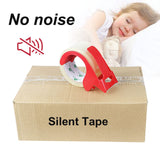 36x 100m Rolls Silent Clear Heavy Duty Packing Packaging Low Noise Tape (48mm Width) Bulk