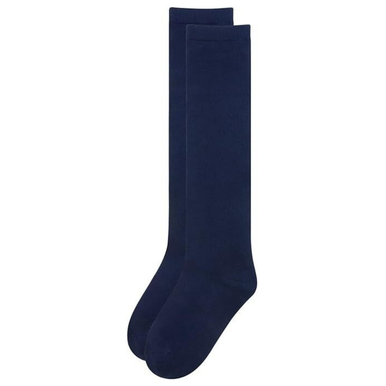 Boy's Shoes: 1x Pair School Uniform Knee High Socks Cotton Rich Girls Boys Kids - Navy - 9-12 (5-8 Years Old)