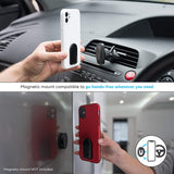Car Mounts: phonetag - Multi-View Phone Stand with Magnetic Ring Holder Universal (Silver)