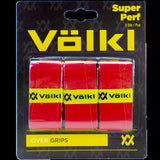Tennis: Volkl Super Perf Over Grip Overgrip Tennis Squash Badminton - 3 Pack - Red