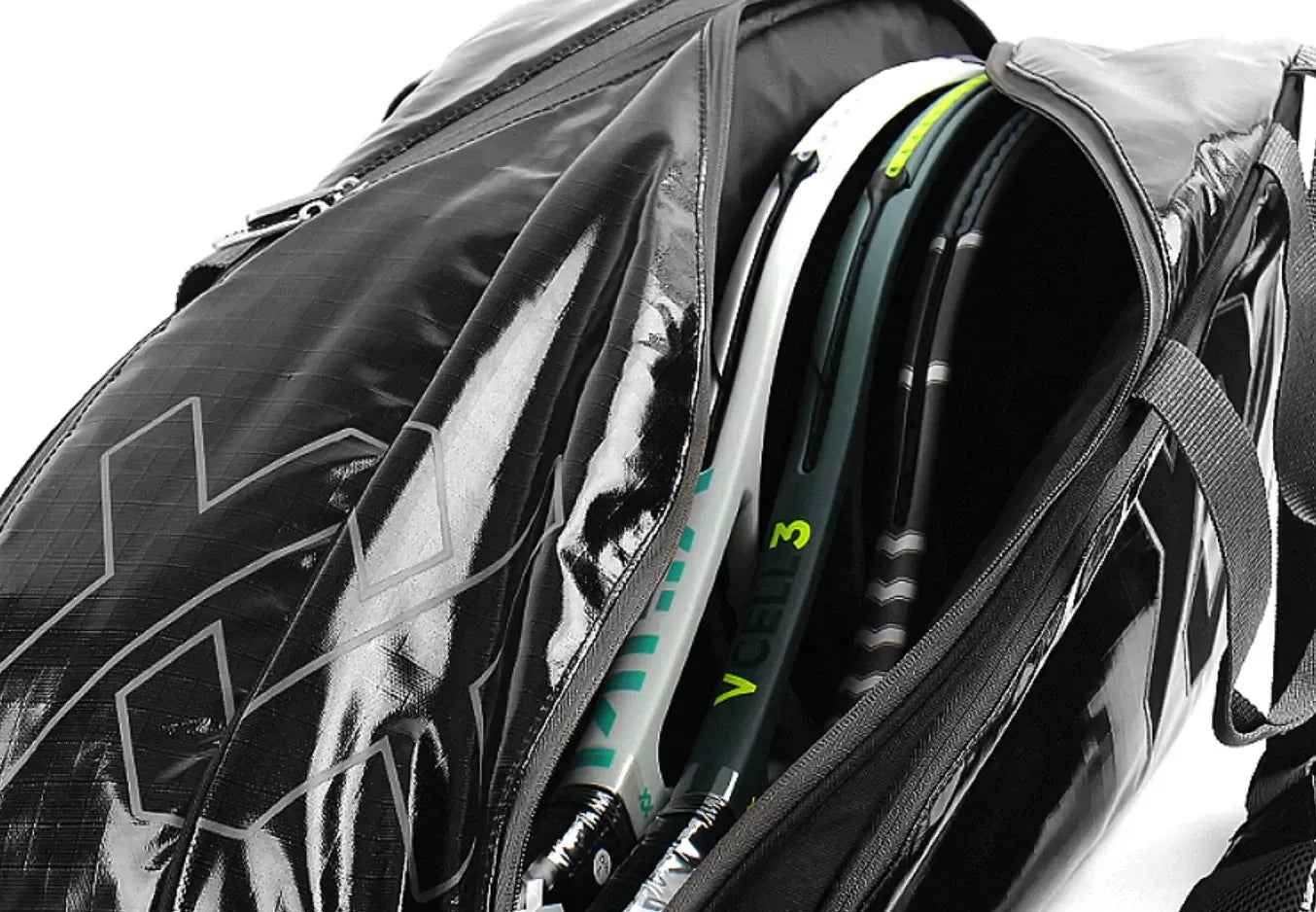 Volkl Primo Combi Tennis Bag Black / Charcoal (V72002) for 6-9 Racquets