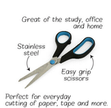 Arts & Crafts: Stainless Steel Scissors Soft Handle Kitchen Craft Office School Sharp Kitchen