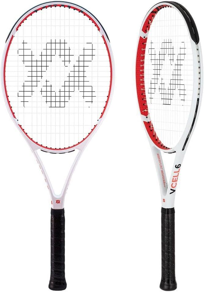Volkl V-Cell 6 Tennis Racquet - Fully Strung Racket & Free Dampener - 4 3/8