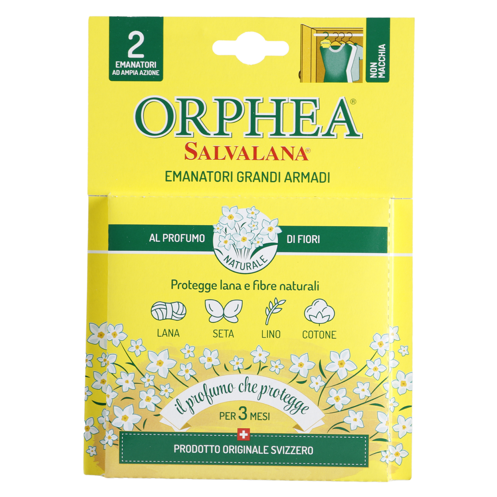 Clothing & Wardrobe Storage: Orphea 2pcs Clothes Protector Flower Scented Natural Diffuser for Closet Wardrobe Hangers