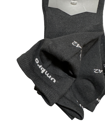 Men's Underwear & Socks: Umbro Mens Trainer Ankle Socks - Black - 1 Pack of 3 Pairs - EU 39-42