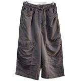 Men's Shorts: Mens 3/4 Longer Length Microfibre Cargo Shorts Bottoms - Rabbit - S