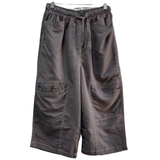 Men's Shorts: Mens 3/4 Longer Length Microfibre Cargo Shorts Bottoms - Rabbit - S