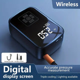 Bicycle Parts: Rechargeable Car Tire Bike Air Pump Tire Inflator Portable Compressor Digital Cordles