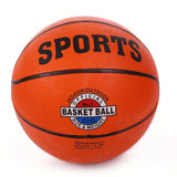 Basketball & Basketball Accessories: Classic Rubber Basketball Training Standard Size Downtown for NBA- Black/Orange