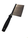 Kitchen Utensils: LARGE RIPPLE JELLY KNIFE Stainless Steel Blade Potato Crinkle Wavy Cutter Slicer