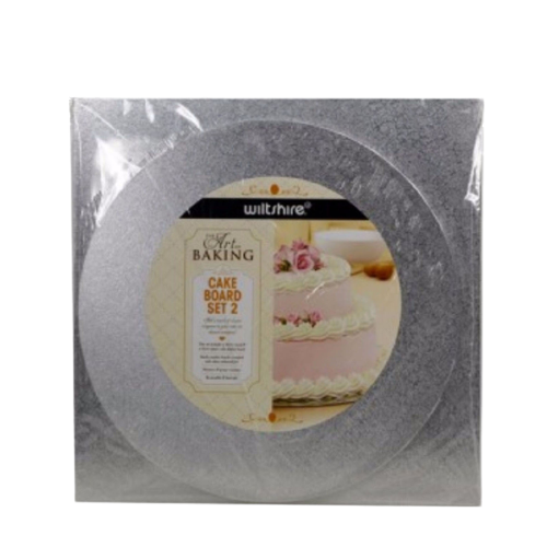 Bakeware & Accessories: Set of 2 WILTSHIRE Cake Board Art of Baking Wooden Approved Food Grade Reusable