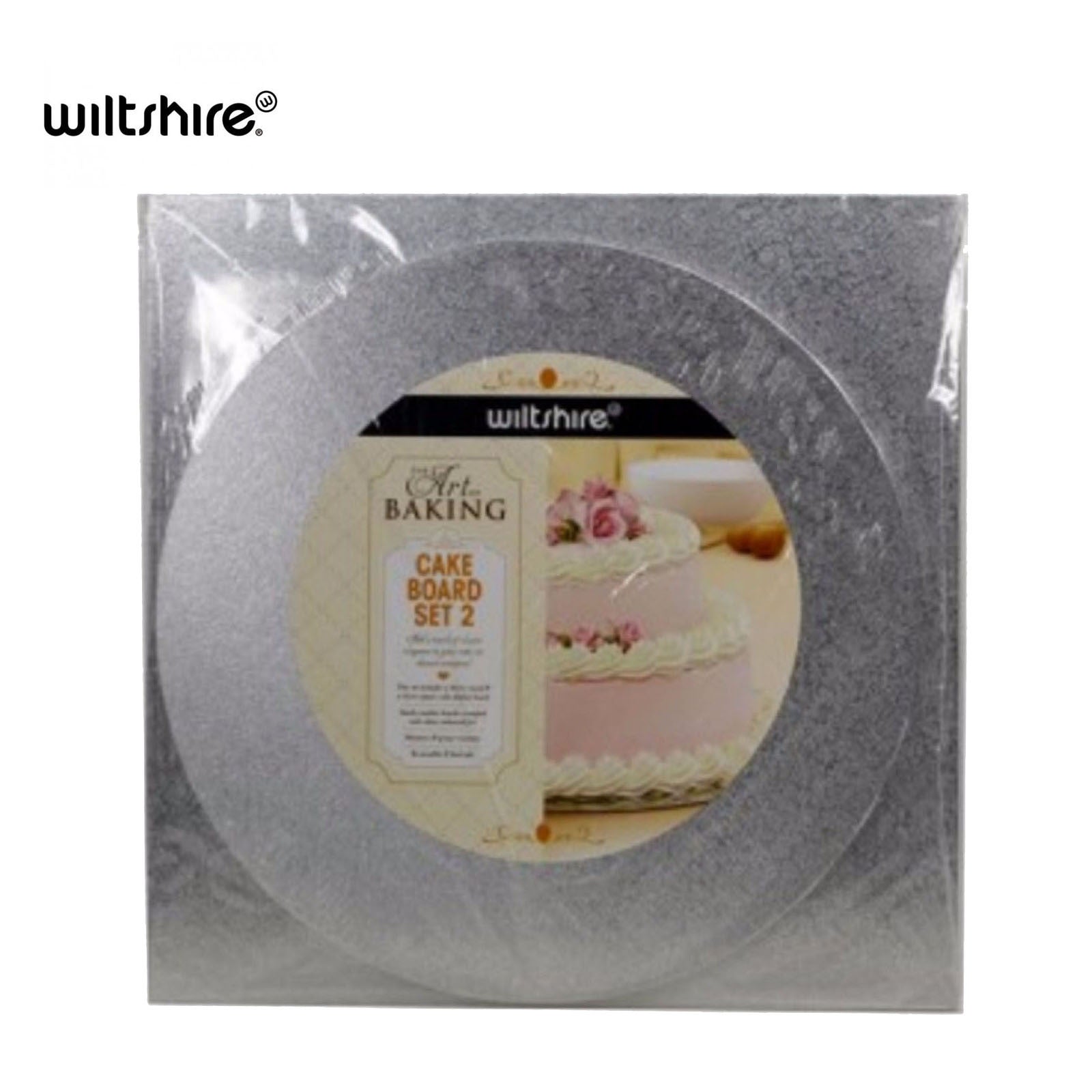 Bakeware & Accessories: Set of 2 WILTSHIRE Cake Board Art of Baking Wooden Approved Food Grade Reusable