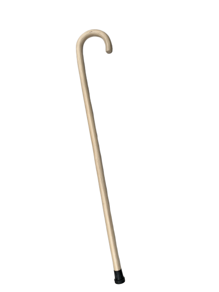 Supports & Braces: 93cm WOODEN WALKING STICK Wood Cane Pole Carved Varnished Deluxe Sturdy - Beige