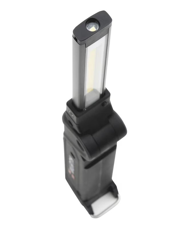 Wurth Cordless LED Handheld Work Lamp ERGOPOWER BEND+ â€“ 700 Lumen, Folding Head, USB Rechargeable