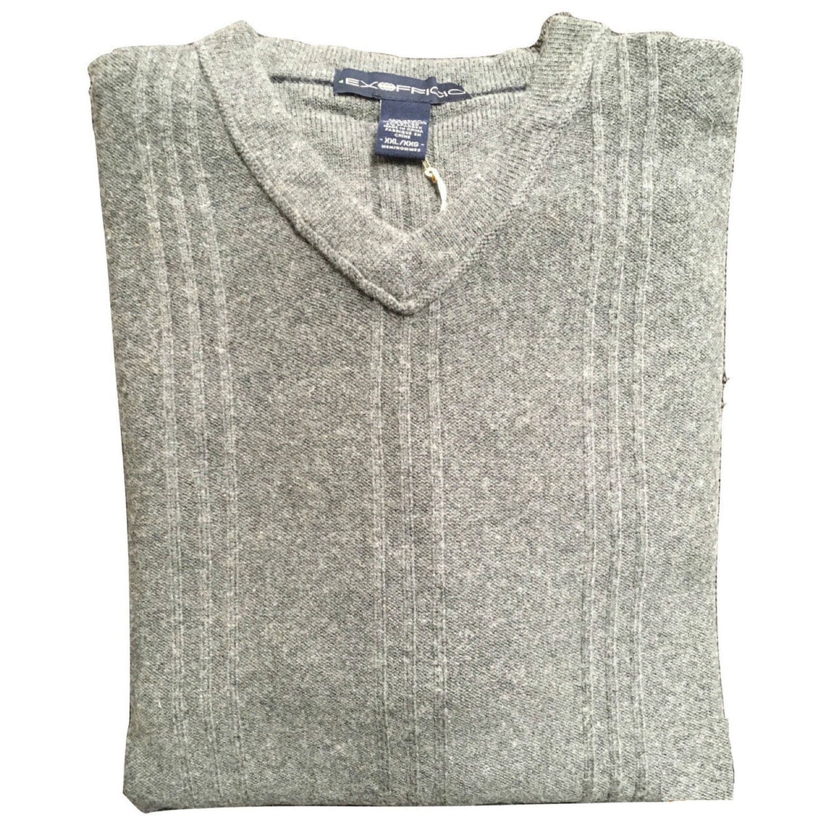ExOfficio Mens Soy'r V-Neck Knit Sweater Jumper Pullover Eco Wool Warm Quick Dry
