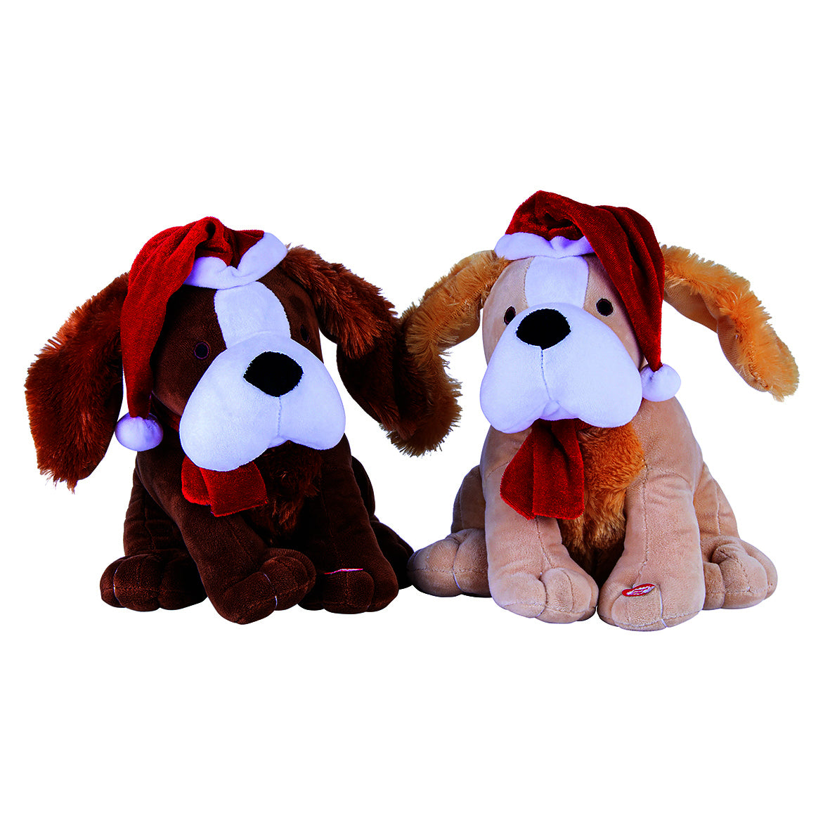 Novelty Gifts: 30cm Christmas Xmas Musical Dog Santa Hat Jingle Bells Decoration