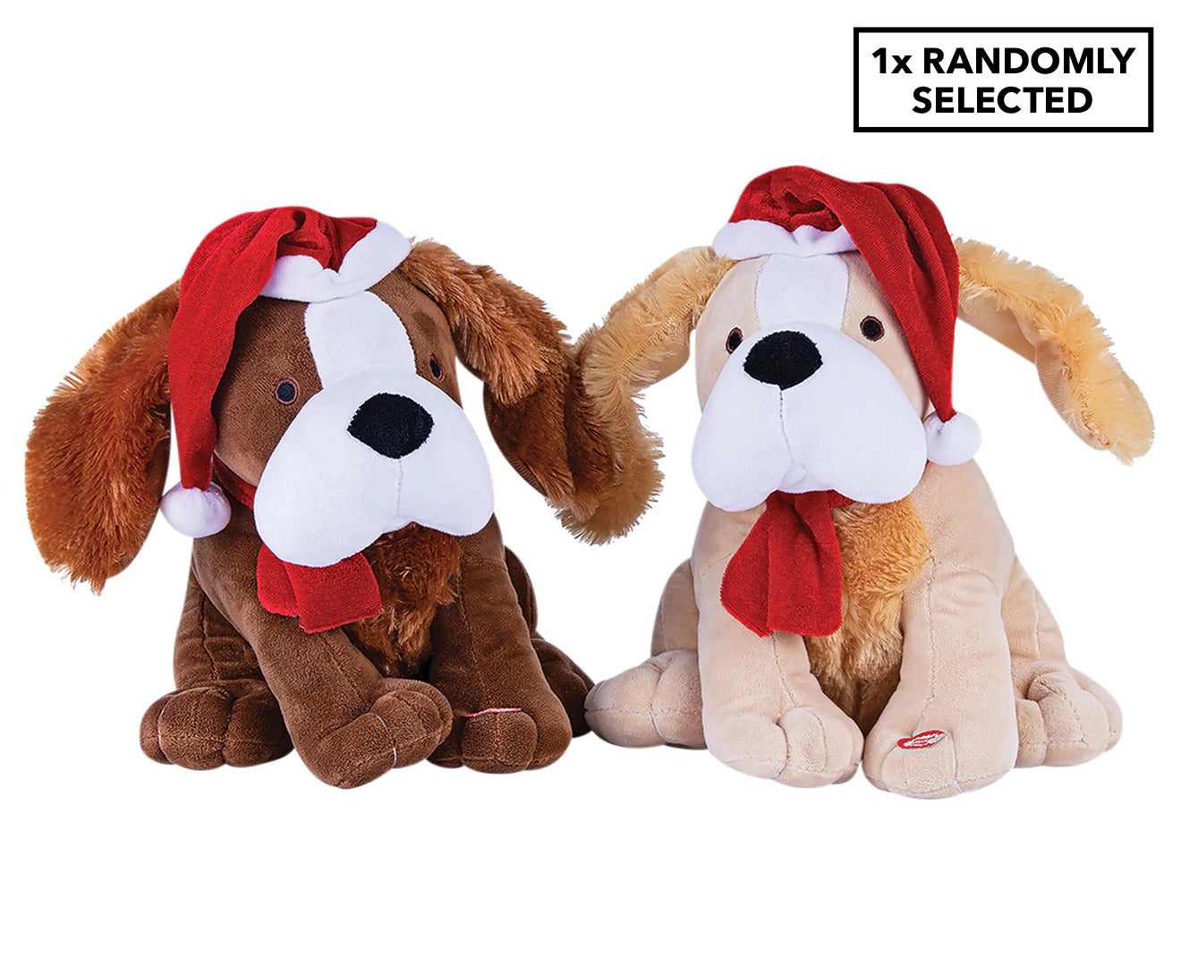 Novelty Gifts: 30cm Christmas Xmas Musical Dog Santa Hat Jingle Bells Decoration