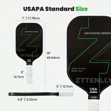 Pickleball: T300 Graphite Carbon Fiber Pickleball Paddles Pickle Ball Racket Racquet