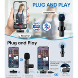Hridz HZ9 Wireless Rechargeable 1 in 1 Microphone For fast connection Port Devices Recording Interview
