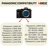 Hridz BLK22 Battery Charger for Panasonic DMW-BLK22 LUMIX DSLR - 1 charger only