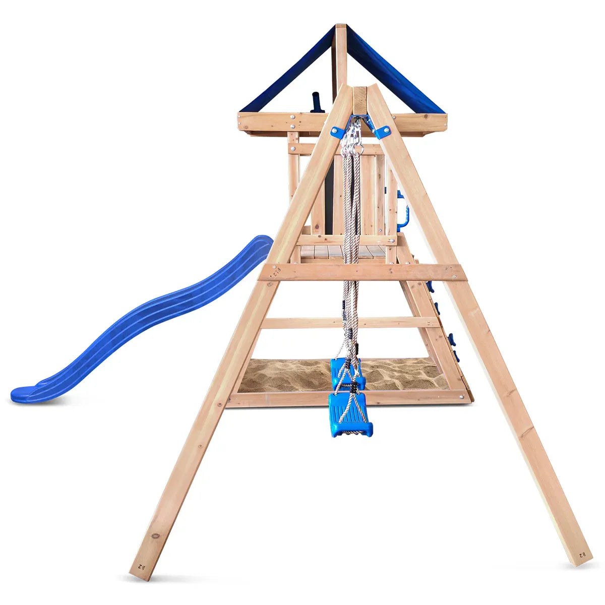 Lifespan Kids Hazelbrook Swing Set & Play Centre with 1.8m Slide (Blue)