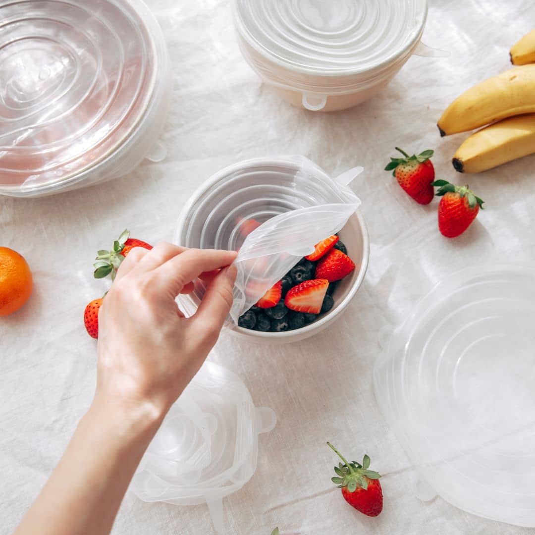 Food Storage: Food Grade Silicone Stretch Lids: Your Ultimate Reusable Food Covers - set of 7 (Test)