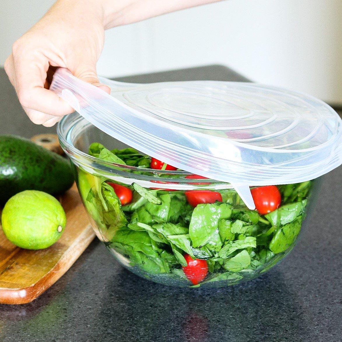 Food Storage: Food Grade Silicone Stretch Lids: Your Ultimate Reusable Food Covers - set of 7 (Test)
