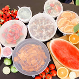 Food Storage: Food Grade Silicone Stretch Lids: Your Ultimate Reusable Food Covers - set of 7 (Test)
