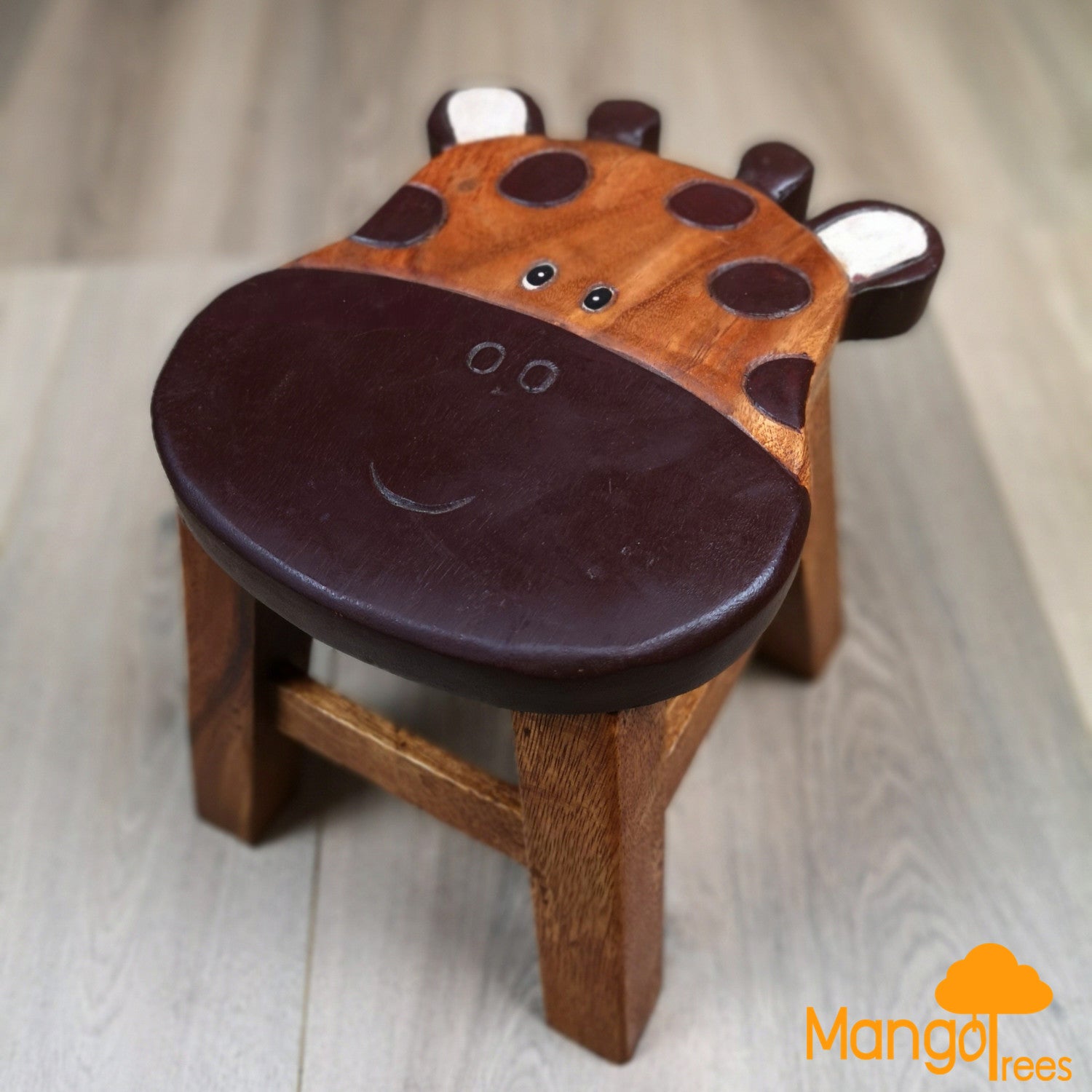 Kid's Tables, Chairs & Seats: Kids Wooden Stool Giraffe