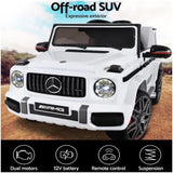 Mercedes-Benz Kids Ride On Car Electric AMG G63 Licensed Remote Cars 12V White