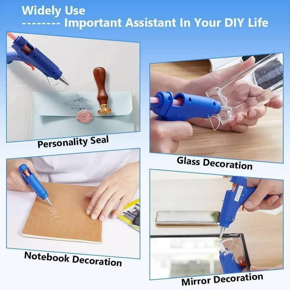 Heat Guns: HOT MELT GLUE GUN TRIGGER ADHESIVE WITH STICKS REPAIR KIT FOR USE