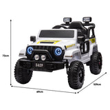 12V Kids Electric Ride On Jeep – White