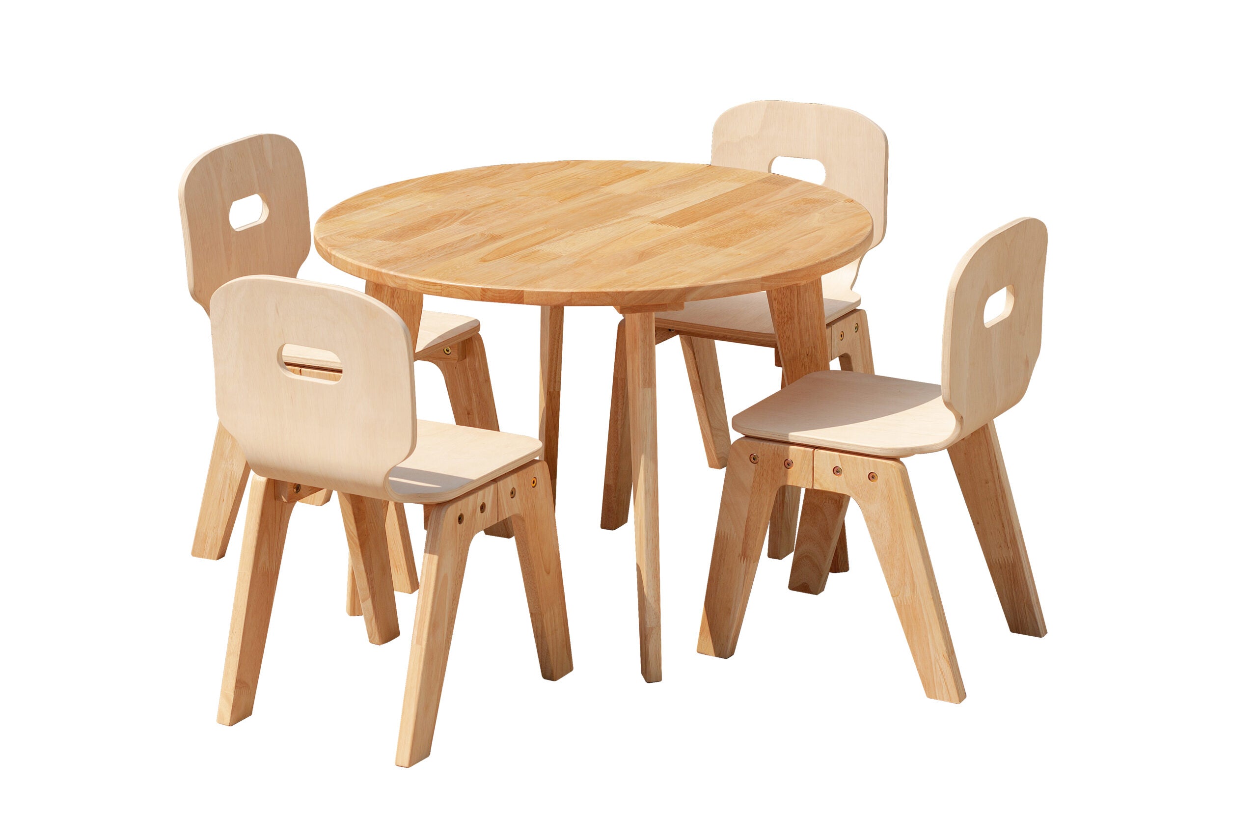 Kid's Tables, Chairs & Seats: Danish Round table and 4 chairs