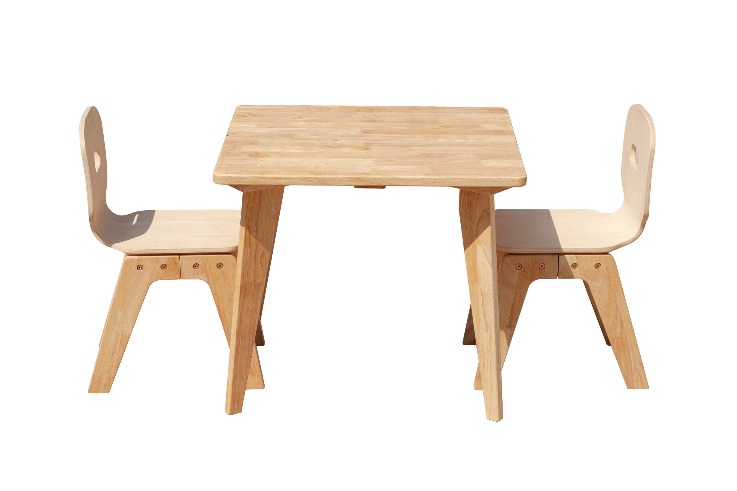 Kid's Tables, Chairs & Seats: Danish Square table and 2 chairs